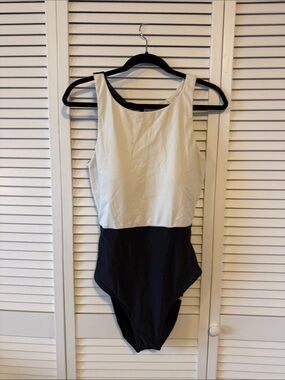summersalt Two-Tone Black and White One-Piece Swimsuit